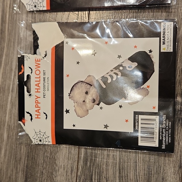 Set of 3 Halloween Costumes Bee, Skelton & Pumpkin - Picture 2 of 7